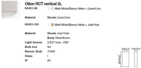 Aplica de perete ambientala design natural OTTON RCT 2L in