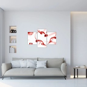 Tablou cu inima din fum (90x60 cm)