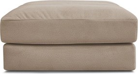 Taburet taupe cu tapițerie din catifea Sierra – Bobochic Paris