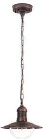 Brilagi - Lampă suspendată de exterior MOLDE 1xE27/60W IP44 bronz/patină