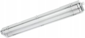 Corp LED tehnic tubular T8, 2x soclu G13, 10W, 230V, 6000K, 60 cm, IP65, alb