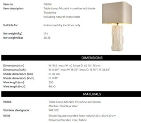 Veioza, Lampa de masa LUX Mazzini