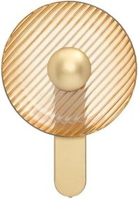 Aplica de perete moderna LED LAVINA auriu/ chihlimbar