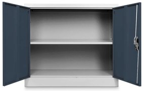 Dulap metalic universal jos 90 x 40 x 80 cm, încuietoare cilindrică, antracit - ral 7016
