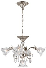 Candelabru cristal design lux LA BOHEME D-60cm 5L antique silver