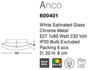 Plafoniera moderna Anco 30cm NVL-600401