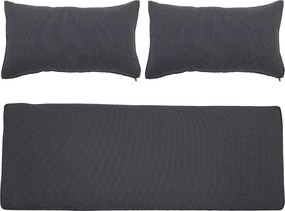 Set 3 huse de perna pentru canapea, negru, Mundo