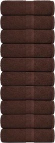 vidaXL Prosoape de baie, FROGN, 10 buc., maro, 30x30 cm, 360 g/m²