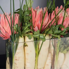 Aranjament floral decor festiv design LUX RECTANGULAR VASE DELFI