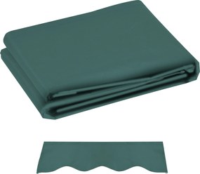 Outsunny Material de Înlocuire pentru Copertină Retractabilă, 282x250 cm, verde | Aosom Romania