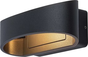 Aplica LED perete exterior IP54 Gerla negru