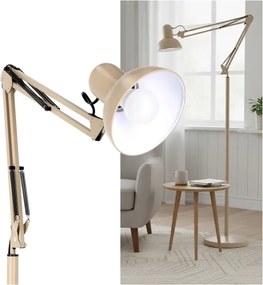 Brilagi - Lampă de podea flexibilă TASKER 1xE27/60W/230V 184 cm bej