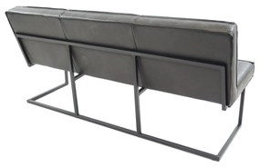 Banca dining din piele de bivol ✔ model FLEET SHANGHAI | Dimensiuni: 240x60x87x52 cm