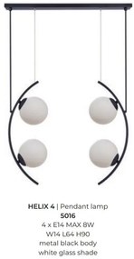 Lustra suspendata cu 4 de surse de lumina HELIX