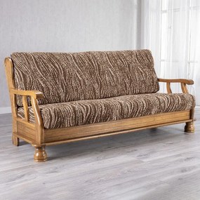 Gaico Huse bielastice UNIVERSO NOU dungi maro 3fotoliu cu manere de lemn (l. 150 - 200 cm)