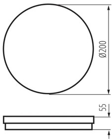 Plafonieră LED de exterior Kanlux 38383 BENO ECO LED/20W/230V 3000/4000/6500K IP65