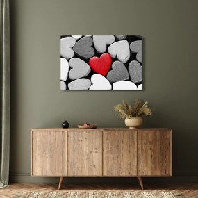 Tablou cu inimioare din lemn (90x60 cm)