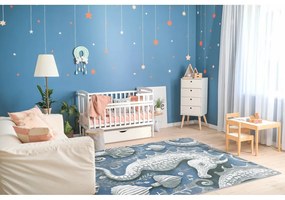 Covor pentru copii albastru 160x230 cm Seahorse – FD