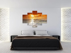 Tablou cu apus de soare din Corsica (150x105 cm)