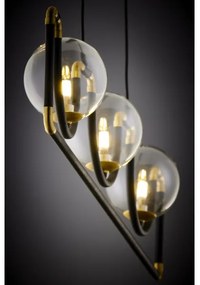 Lustră pe cablu Jupiter 1990 HANZA 3xG9/10W/230V negru/auriu