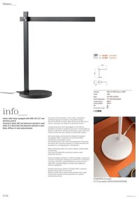 Lampă LED dimabilă de masă Redo 01-2212 OMEO LED/5,5W/230V 3000/4500/6500K alb