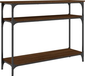 vidaXL Măsuță consolă, stejar maro, 100x29x75 cm, lemn prelucrat