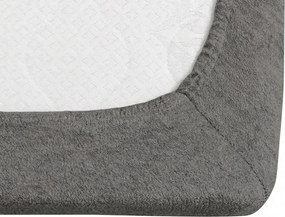 Cearsaf Frotir cu elastic EXCLUSIVE 160x200 cm gri inchis