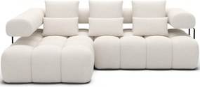 Colțar lemn masiv extensibil modern Levvi Personalizabil, 260 × 184 × 102 cm - Stânga
