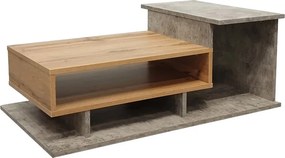 Masuta Cafea Neblo PAL, Finisaj Stejar Sonoma -Gri Ciment Dim 90x50x35 Cm