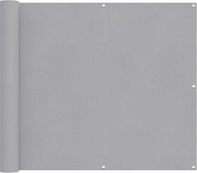 vidaXL Ecran de balcon Gri deschis 100 x 700 cm Material Oxford