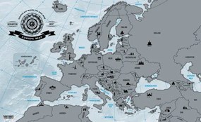 Harta răzuibilă Europei