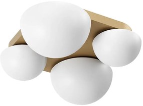 Redo 01-4332 - Plafonieră LED LUMIEN, 4 x LED, 26 W, 230 V, 2700/3000 K, CRI 90, auriu