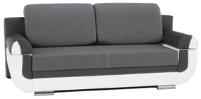 Canapea extensibila Kardyn alb-gri, 204/89/90 cm
