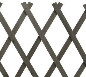 Gard cu zabrele de gradina, gri, 150x80 cm, lemn masiv de brad 1, Gri, 150 x 80 cm