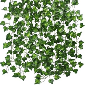 Ghirlanda cu frunze artificiale BEAUTY, 180cm, Set 12 bucati