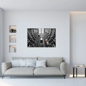 Tablou cu lift în clădire (90x60 cm)