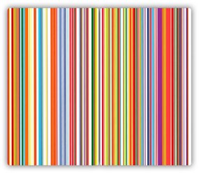 Tocator din sticla dungi colorate