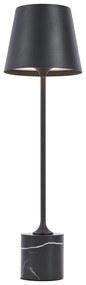 Lampă de masă modernă neagră 37cm incl. LED Dimmable IP54 Reîncărcabilă - Topi