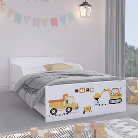 Pătuţ de înaltă calitate 180 x 90 cm pentru micii constructori