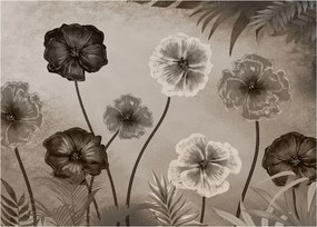 Tablou - Flori desenate (70x50 cm)