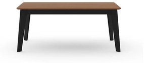 Masă de dining în culoare naturală extensibilă cu blat cu aspect de lemn de nuc 100x180 cm Shadow – TemaHome