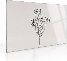 Tablou pe sticlă - Floare de pajiște N⁰1 (70x50 cm)