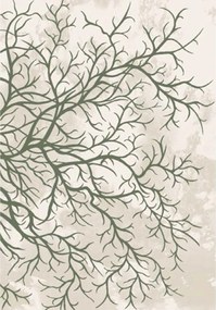 Covor Modern Living , Dormitor Dreptunghiular Elif KL8385AL Verde (Alege dimensiunea: 100 x 200)
