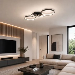 BRILAGI - Plafonieră LED ECHO LED/40W/230V 4000K 32x90 cm neagră