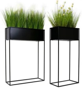 Suport pentru flori 90x44 cm, negru