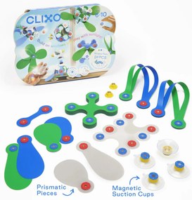 CLIXO® JOC MAGNETIC DE CONSTRUIT - ARTA PE GEAM (24 PIESE) - CLIXO (CL-WNDW-FT-1)