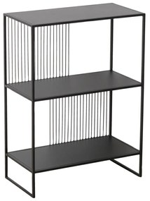 Raft metalic Cindy, negru, 75 x 28 cm