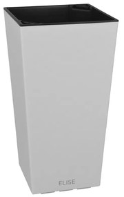 Gardenico Ghiveci flori Elise alb mat, 20 x 36 cm, 20 cm