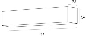 Spot LED aplicat X-line 14W alb