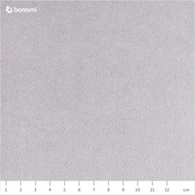 Colțar extensibil din catifea cu șezlong stânga Milo Casa Santo, gri deschis